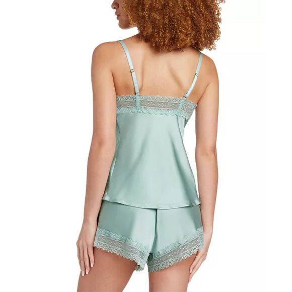 Honeydew NWT 2-Pc. Beauty Sleep Satin Pajamas Set Tea Leaf XL - Picture 3 of 4